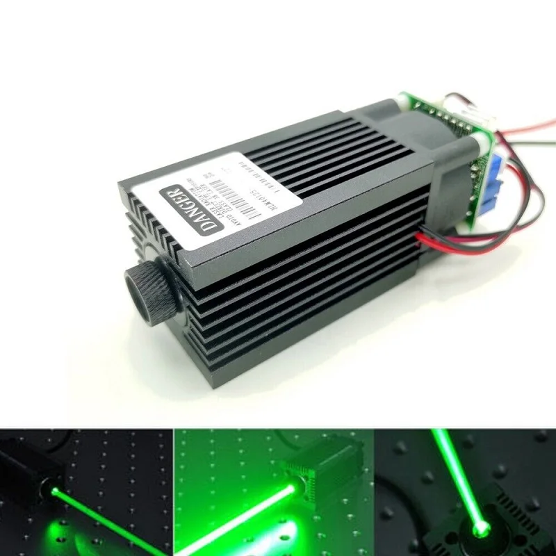 

Focusable 520nm 1W Dot Green Laser Diode Module TTL Engraving All-in-One Machine