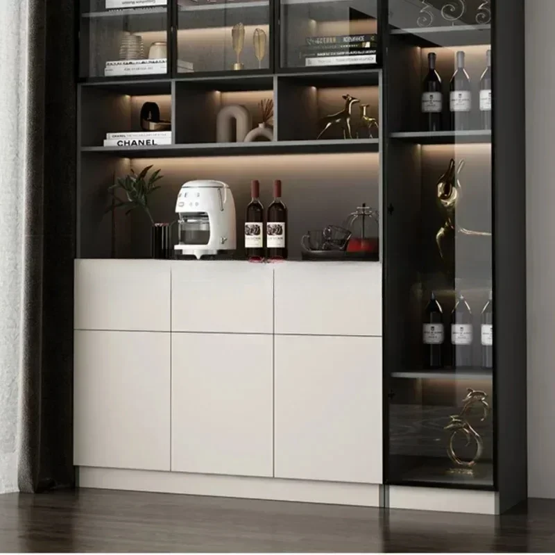 Corner Storage Wine Cabinets High Liquor Wall Kitchen Wine Cabinets Luxury Living Room Botellero Vino Bar Furniture