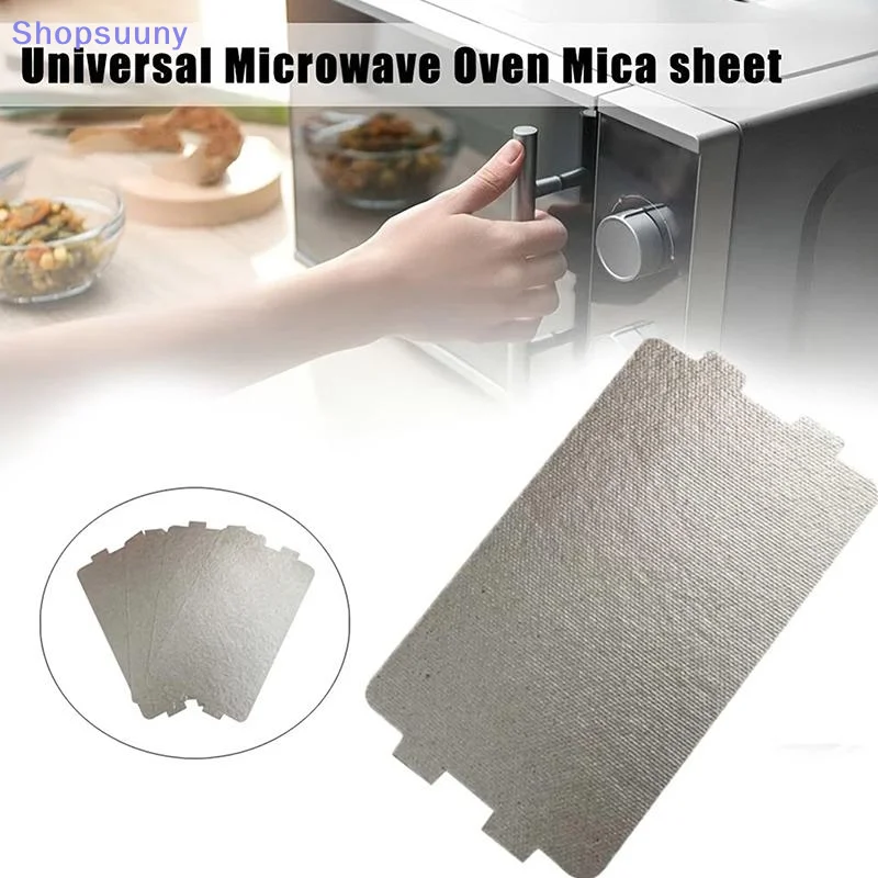 [SU]5/10Pcs Waveguide Cover Plate Microwave Oven Mica Sheet Cuttable Universal Heat-Resistant For Hair Dryers Toasters Heaters
