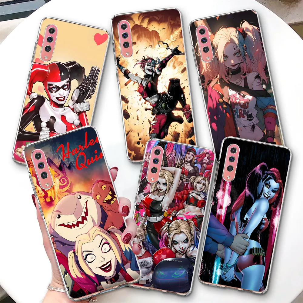 Harley Quinn Case for Samsung Galaxy A70 A70s A20e A30s A8 A40 A50 A50s A20 A30 A7 A6 2018 A25 A22 Soft Transparent Phone Cover