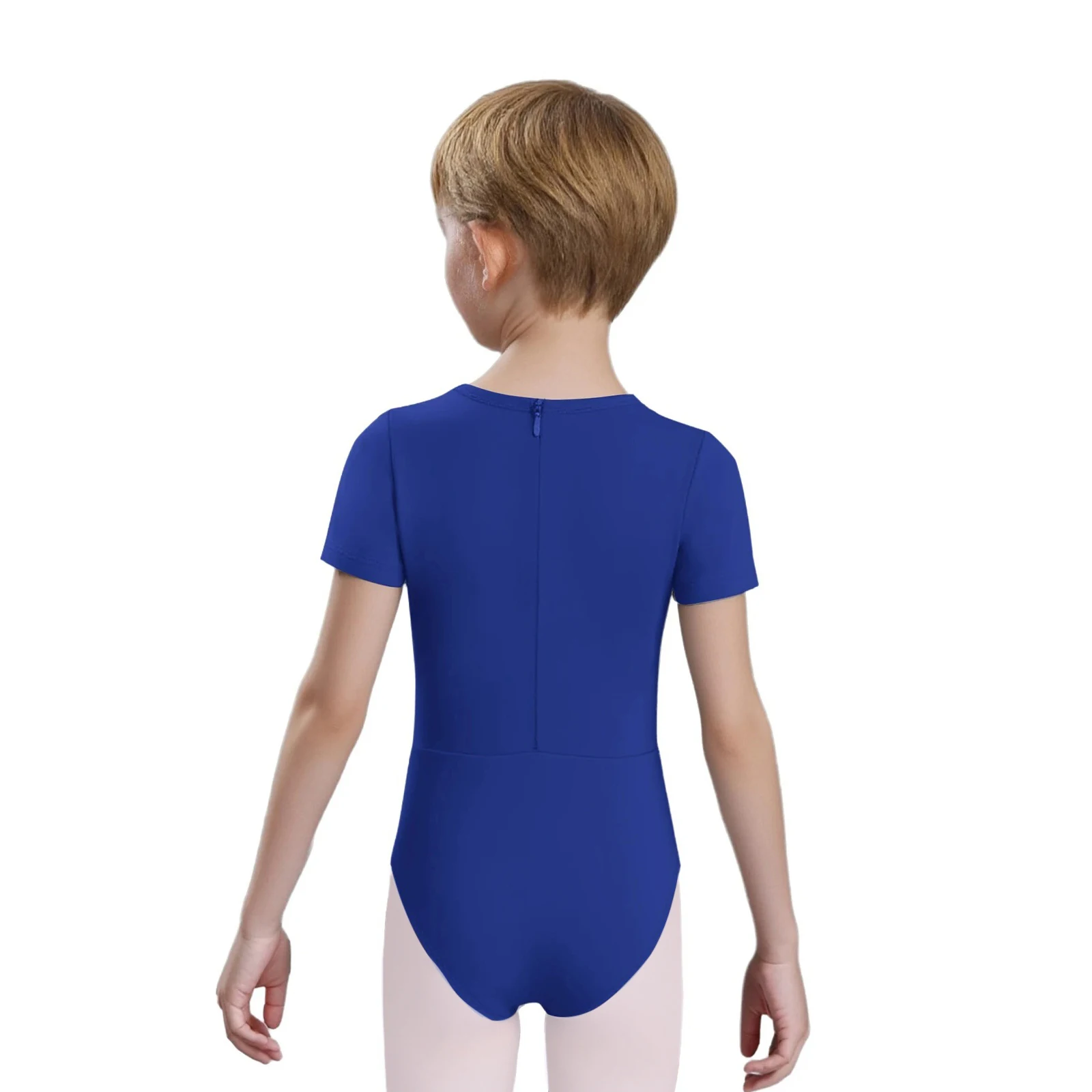 ملابس مناسبة للأطفال والأولاد والبنات ذات الاحتياجات الخاصة من القطن بأكمام قصيرة وسحاب غير مرئي ومضاد للشريط مع وصول أنبوبي #2