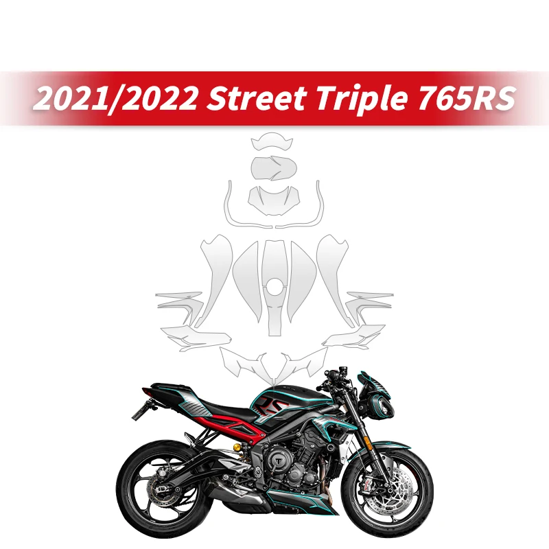 For TRIUMPH 765RS 2021/2022Moto Full Paint Protection Film Of Bike Accessories Full Body Protective TPU material