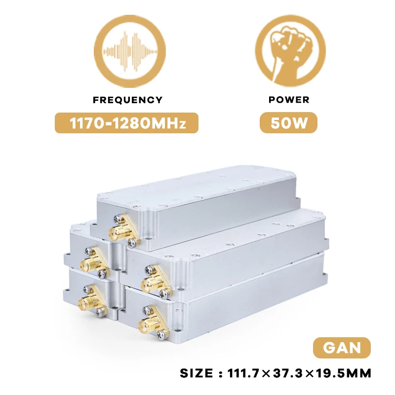 50w 1170-1280mhz gan anti drone fpv modul unbemanntes flugzeug interferenz system fortschritt liche C-UAS lösung für die drohnen verteidigung