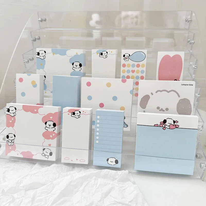 100Pcs Cute Puppy Memo Pad Message Notes Paper DIY Scrapbooking Diary Album To Do List Daily Check Planner Notepad Stationery