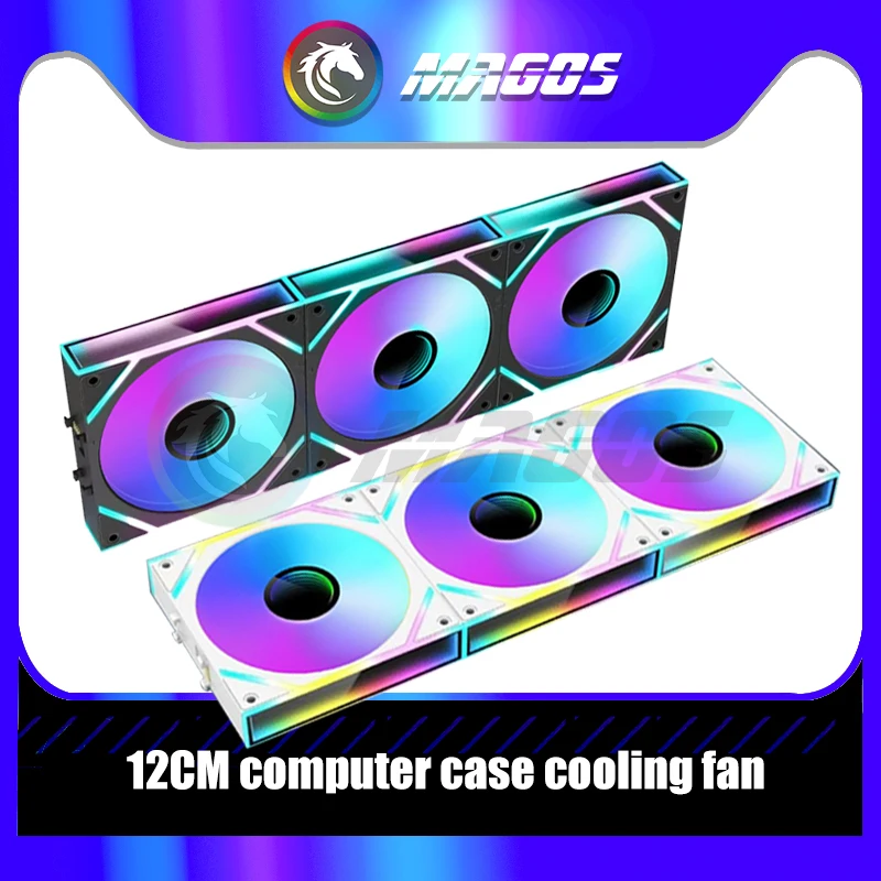 

Uni Fan 120 RGB Infinity Mirror ARGB Lamp Effect 3 In 1 Cableless Forword / Reverse Blade MB AURA SYNC Silent Mute Case Cooler