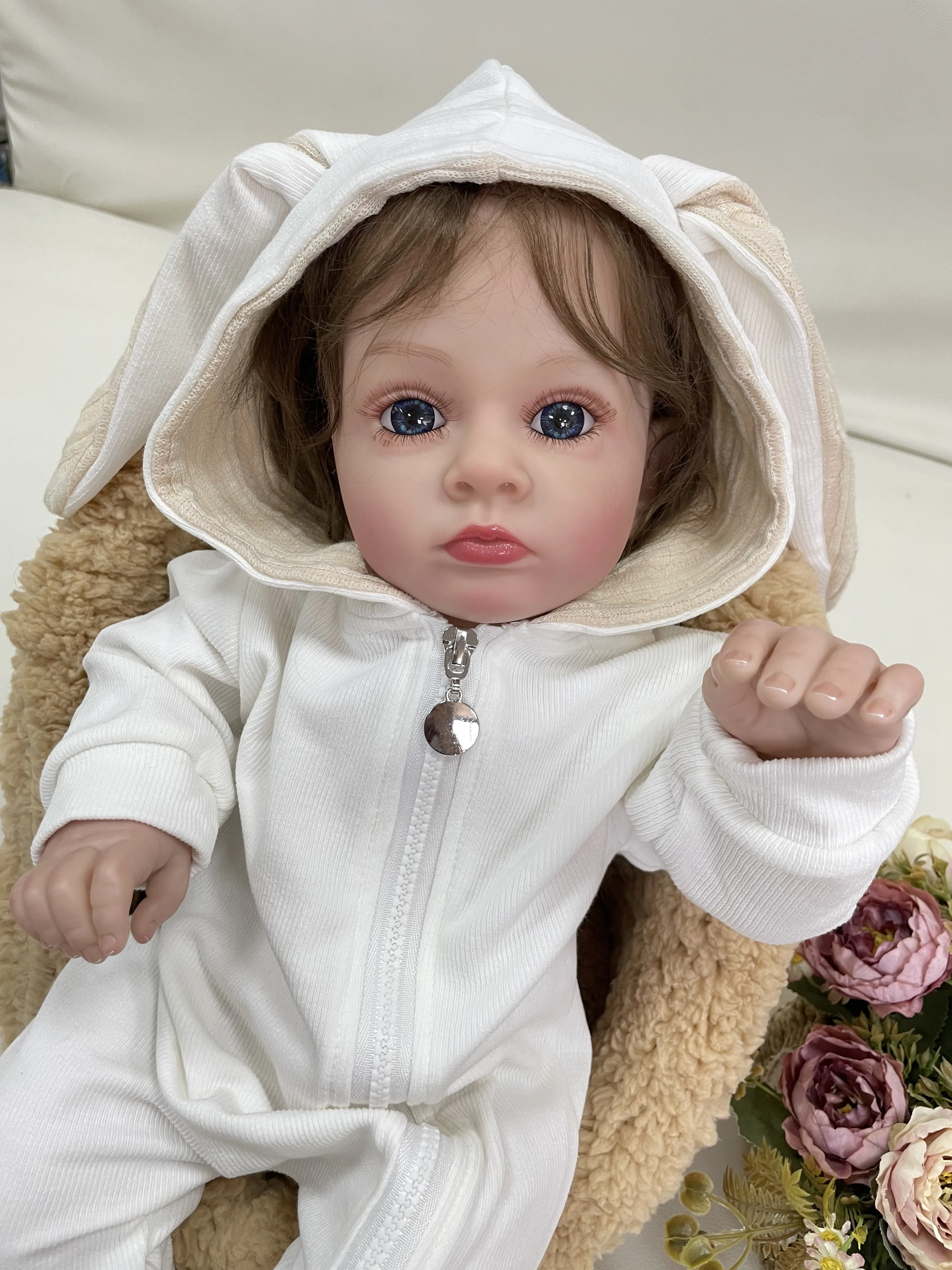 

Cokela Fashion 60CM/24inch Lifelike Reborn Dolls Baby Realistic Silicone Doll with Clothes