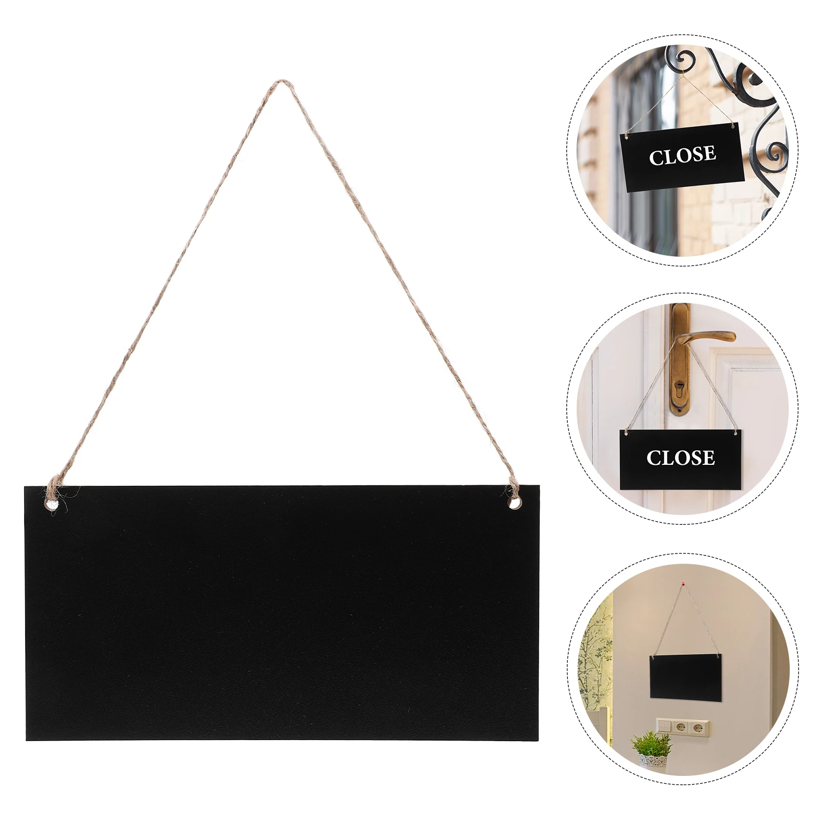 

Hanging Chalkboard Small Blackboard Pendant Single Side Erasable for Kitchen Garden Party Wedding Space Saving Chalkboard