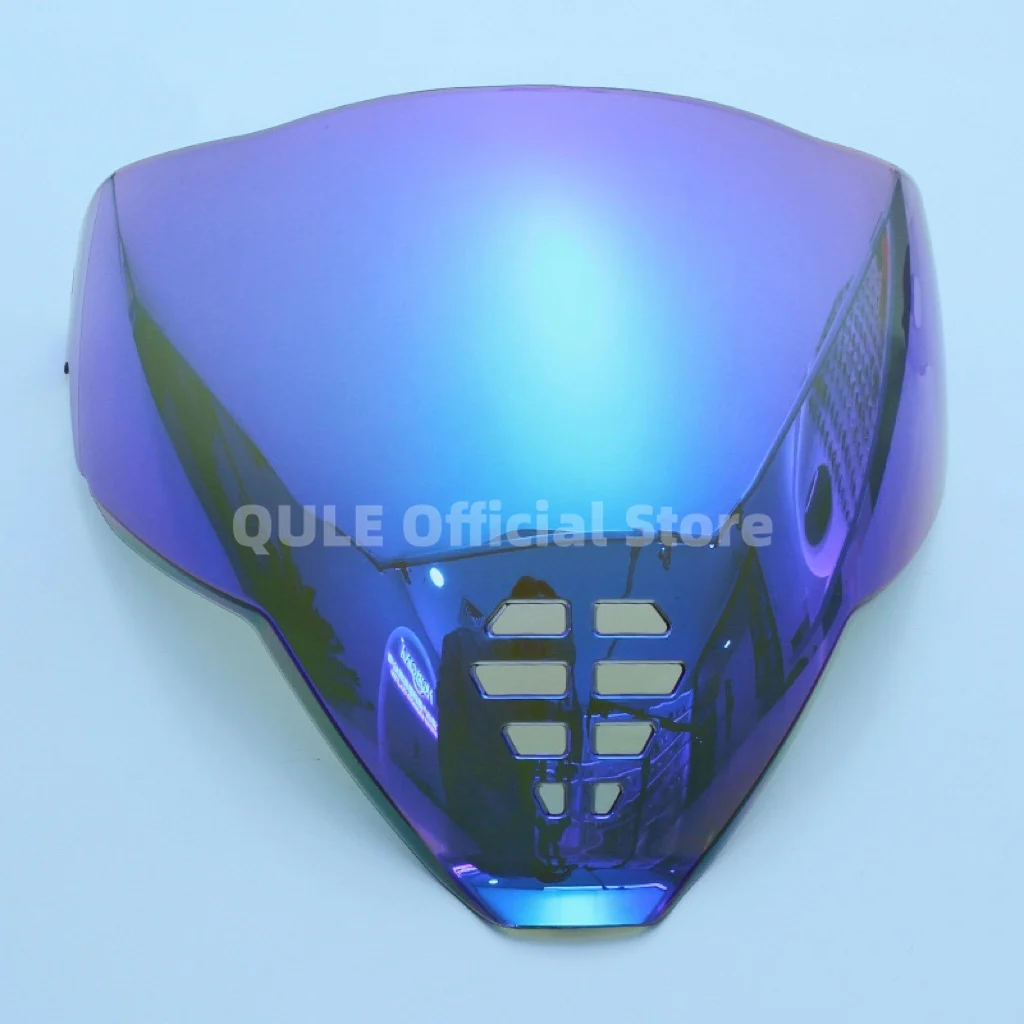 Escudo de visera Airflite con icono de motocicleta, protector facial de Airflite con espejo Fliteshield, protector facial de repuesto para cascos