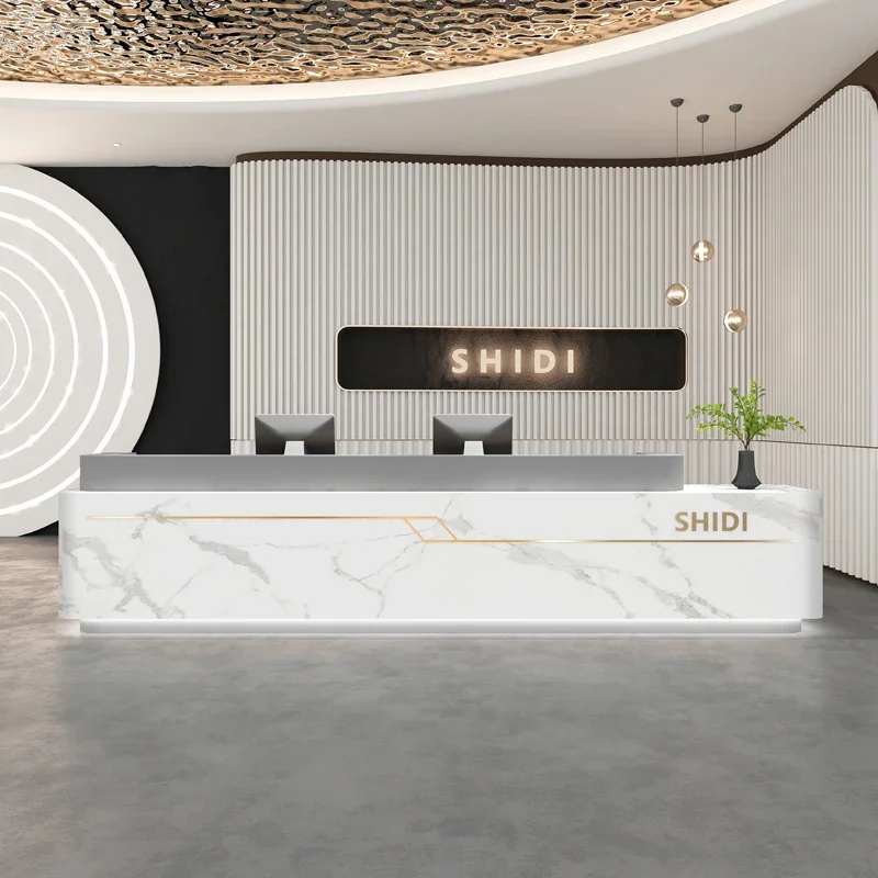 Púlpito europeu mesa de recepção restaurante acessórios banco simples mesa de recepção púlpito luxo escritorio móveis exclusivos