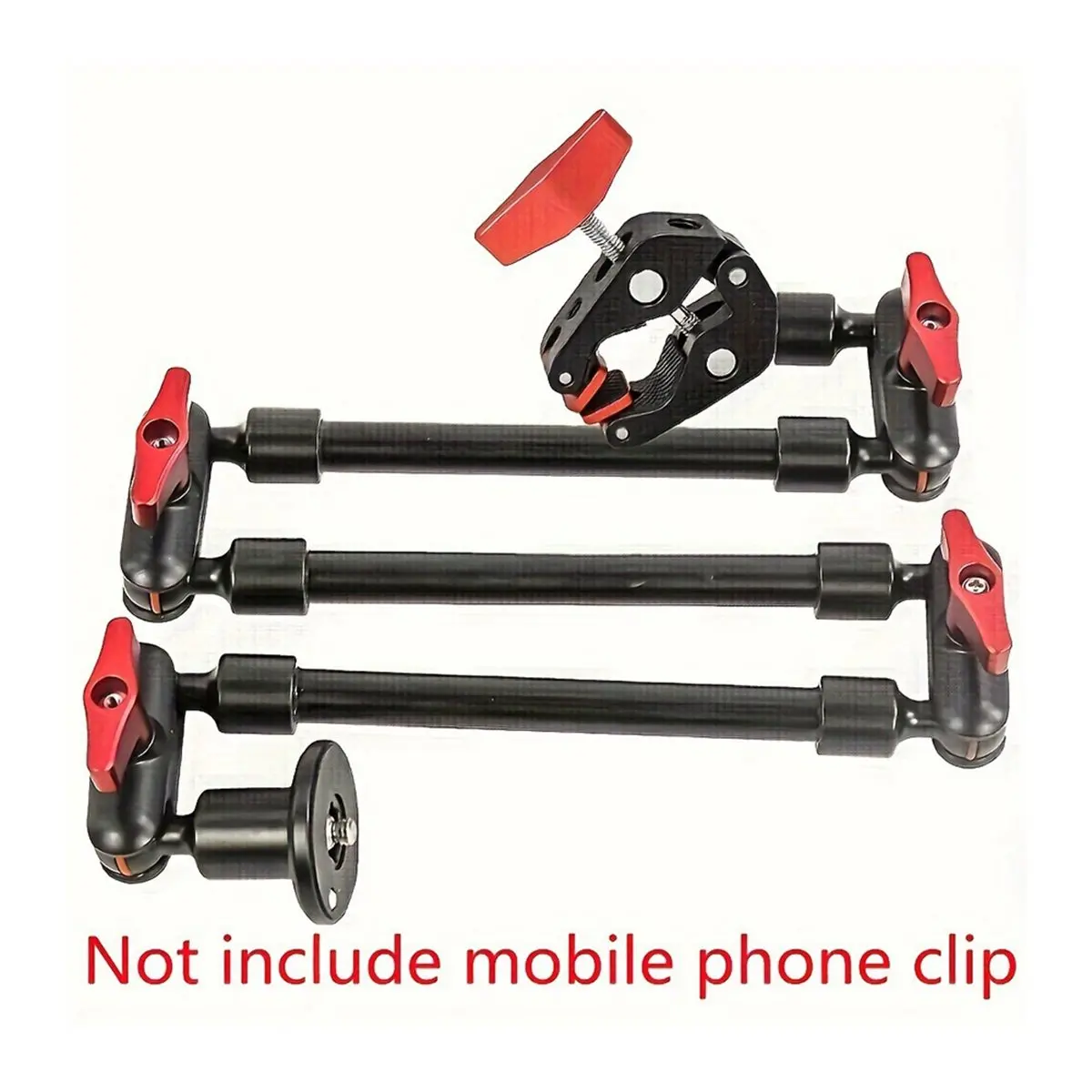 AAAE Three Folding Magic Articulated Arm Bracket for Smartphone Camcorder Action Camera Clamp Wall Mount Tablet Webcam