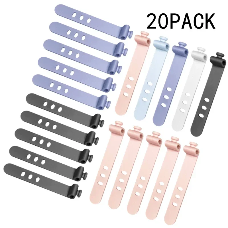 

Silicone Cable Winder Organizer Earphone Clip Phone Charging Wire Cord Management Buckle Straps Charging Data Line Storge Holder