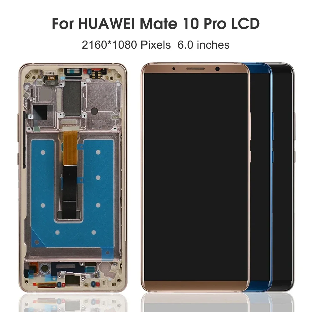 Huawei Mate 10 pro,6.0インチ,l09,al00用の交換用LCDタッチスクリーンパネル