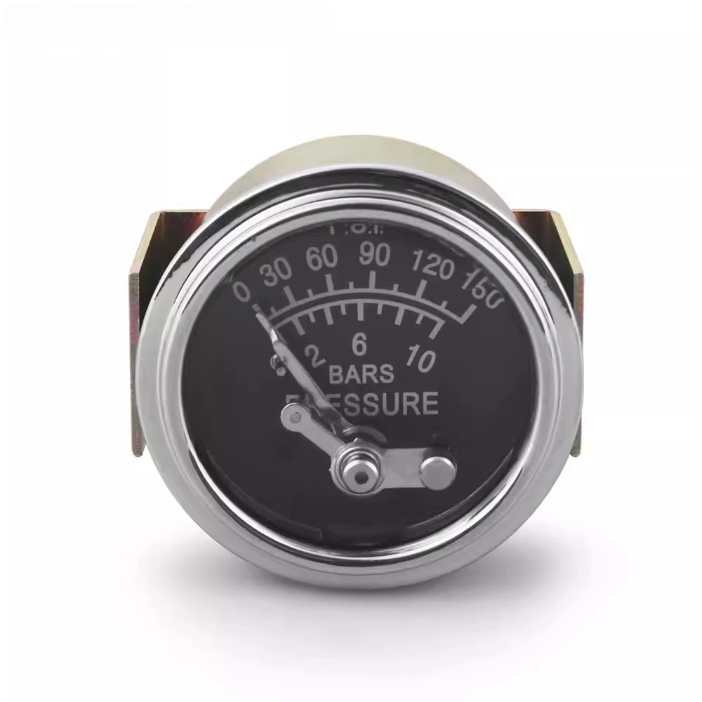 2 inch 52mm mechanical hydraulic gauge 0-150PSI/0-10bar hydraulic manually set alarm