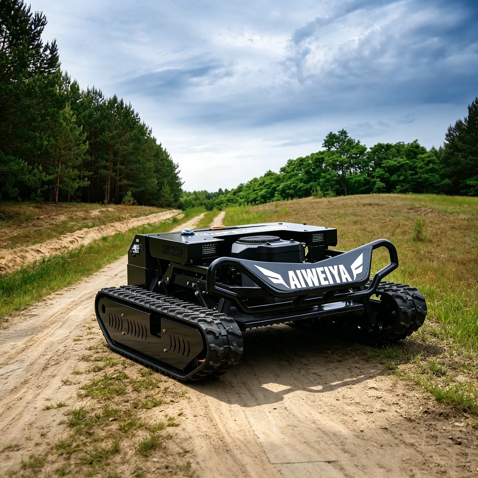 Customized Self-propelled GPS Garden Gear Adjustable Cutting Height For Lawn Track Base Handles Rough All Terrain