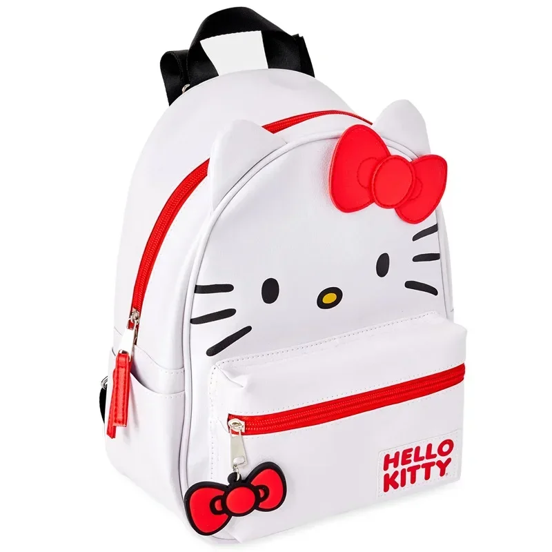 Sanrio Anime Kawaii 헬로 키티 Cinnamoroll 마이 멜로디 Kuromi 배낭 크로스 바디 메신저 백 PU 가죽 Kawaii 학생 배낭