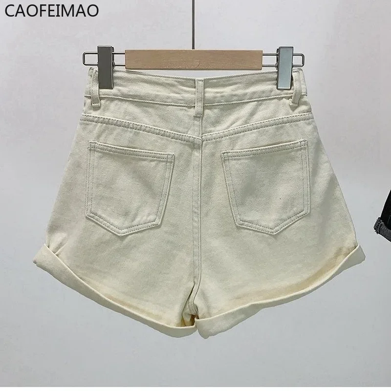Shorts Women Denim Vintage Summer Basic Simple All-match Hot Sale High Waist Leisure Ulzzang Ladies Streetwear Chic Classic Ins