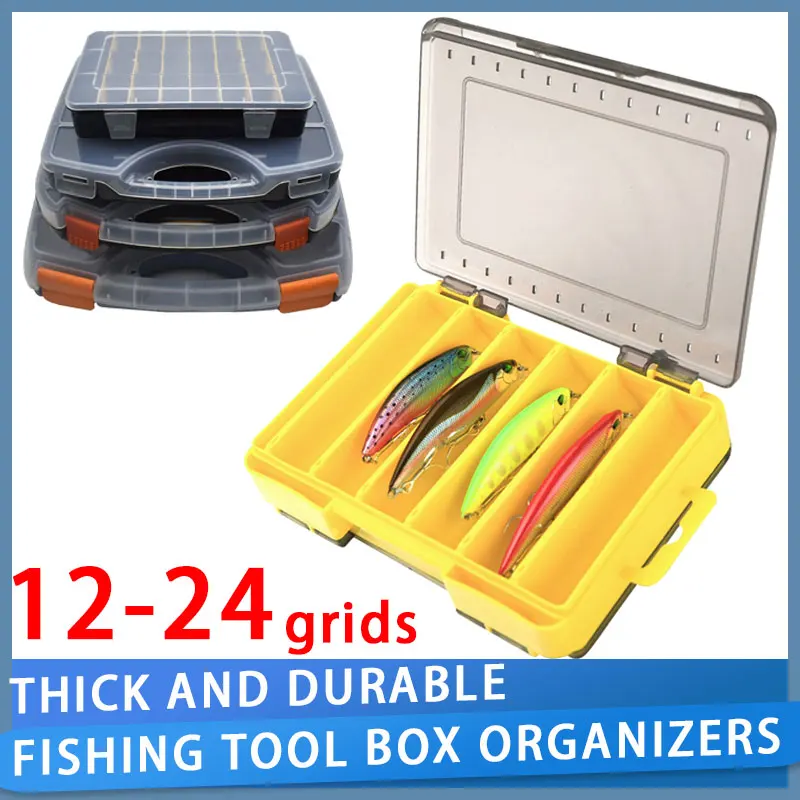 Fishing Boxes Organizer Storage Fisherman Tackle Bait Fishing Lures Trays Hook Plastic Box Container for Carp Fishing Goods Tool