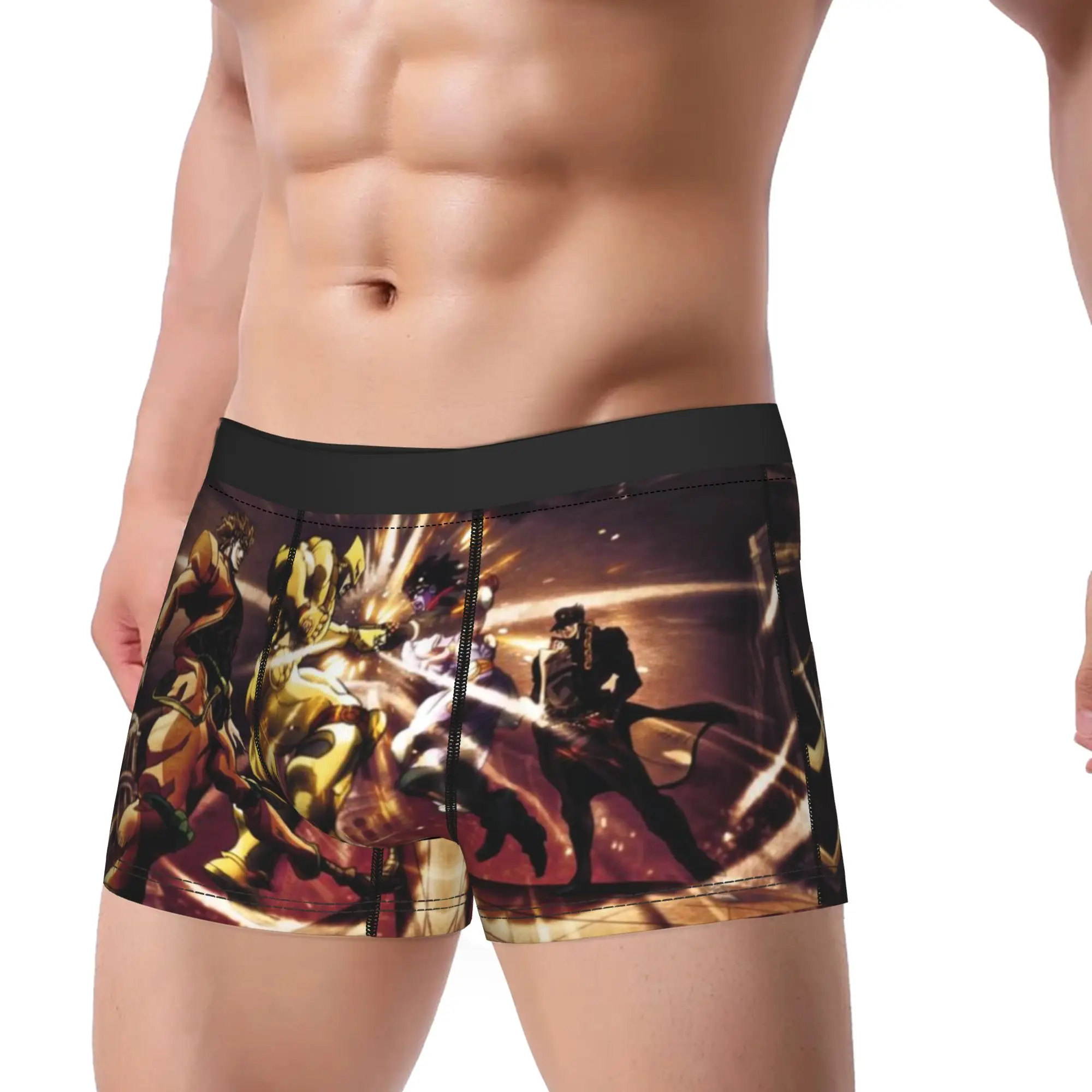 Bizarre Vintage Warrior JoJo's Bizarre Adventure Underpants Homme Panties Male Underwear Comfortable Shorts Boxer Briefs