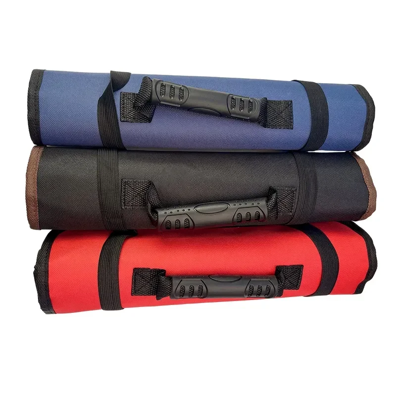 Multifunction Roller Tool Bags Oxford Canvas Practical Handles Bags Chisel Electrician Carrying Toolkit Instrument Package Case