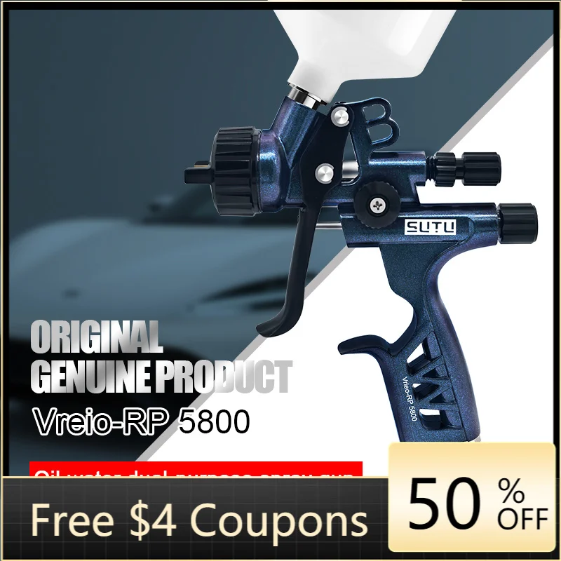 

SUTU 5800B Spray Guns RP Automotive Finishes High Fogging Paints Sheet Metal Spray Guns Industrial Furniture Leather Spray Gun