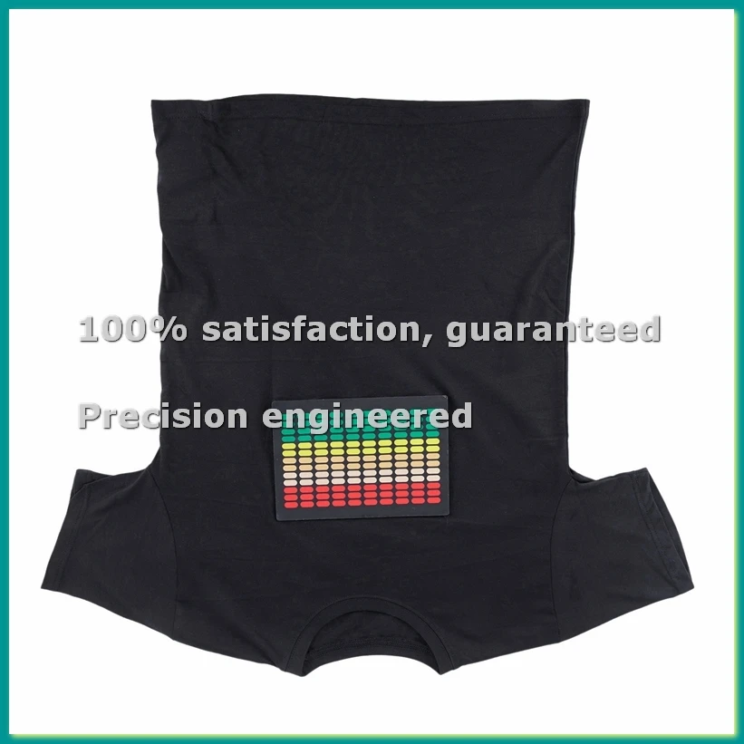 Men Sound Activated Led T-Shirt Light Up Flashing Rock Disco Equalizer Short Sleeve Led T Shirt M-A14I