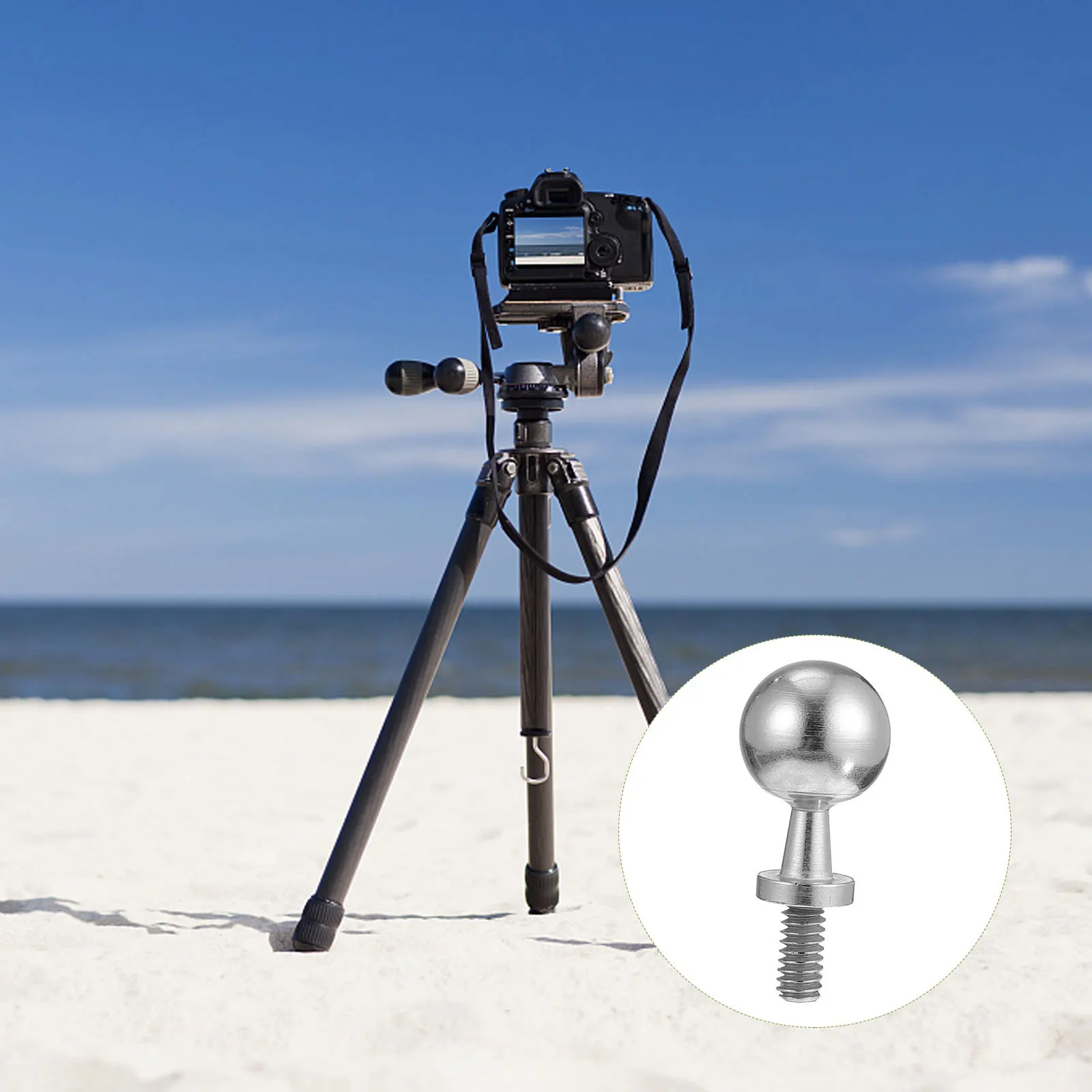 

1Pcs Steel Camera Tripod Screw Ball Head Adapter Heavy Duty Support for Action Cam Mounting on Tripod Or Projector Stand