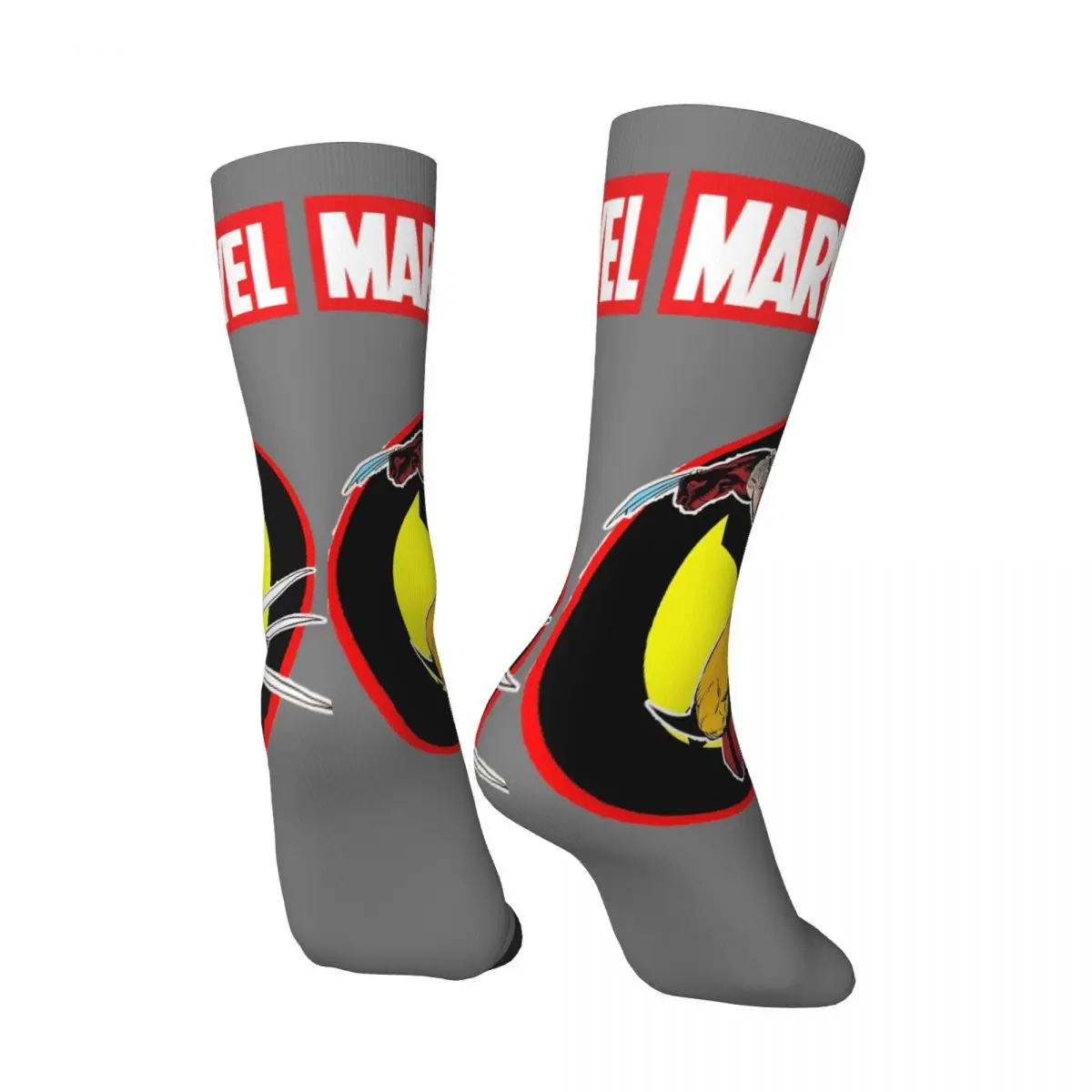 Weapon X Crazy Men's compression Socks Unisex Marvel X-man Deadpool & Wolverine Harajuku Seamless Printed Novelty Crew Sock