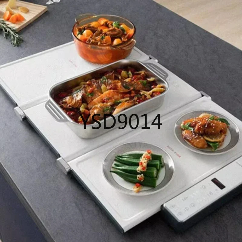 Folding Hot Cutting Board Second Generation Home Multifunctional with Hot Pot Table Top Heating Insulated Dish Pad Square