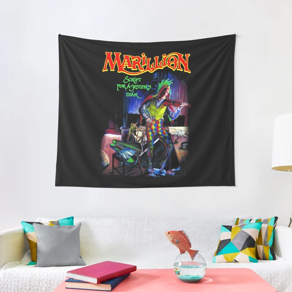 MARILLION Script for a Jester's Tear Essential Tapestry Aesthetic Room Decorations Hanging Wall Tapestry