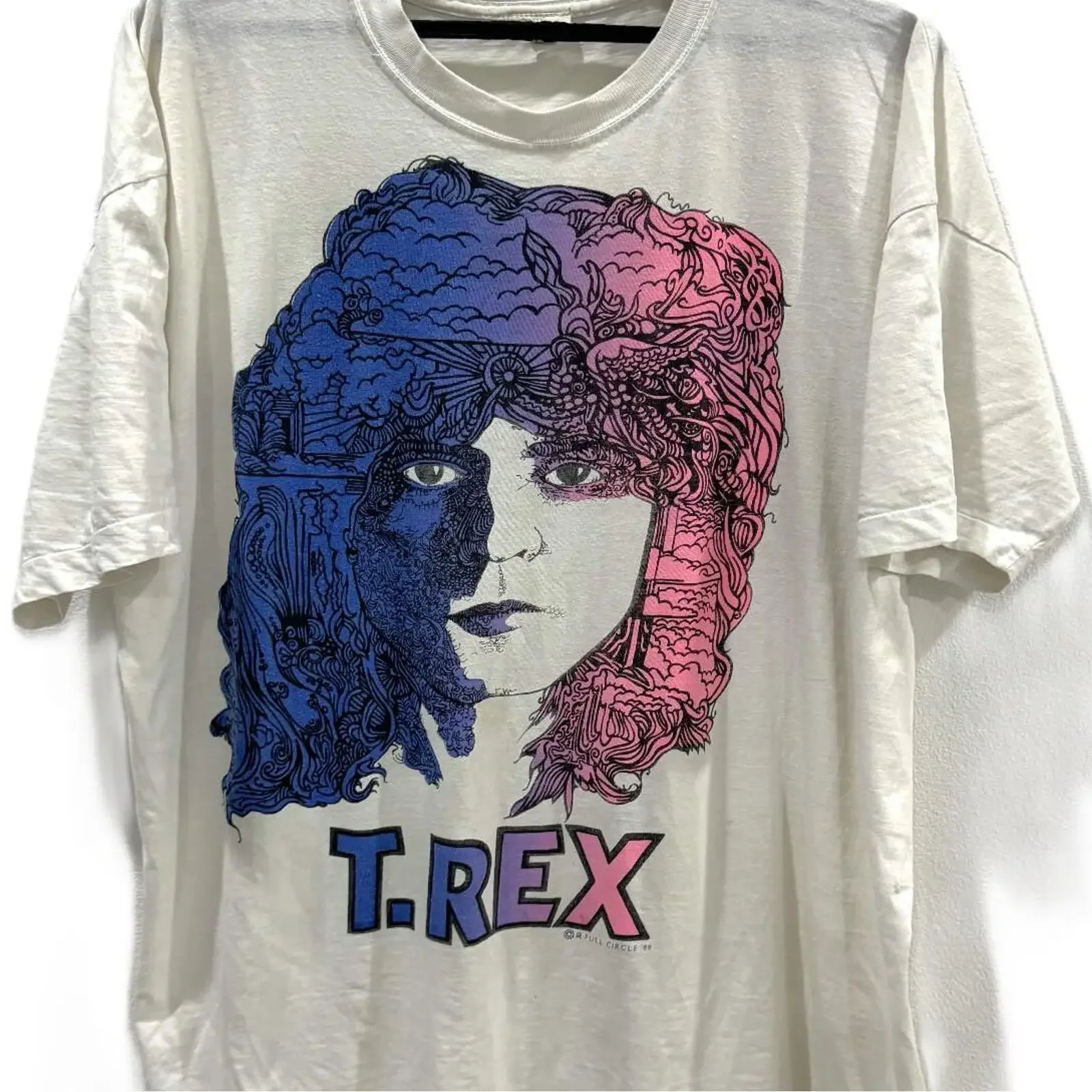 Vintage 80s 1988 MARC BOLAN T REX Glam Rock Psychedelic concert Tour Shirt vintage Washed Soft graphic Breathable Casual