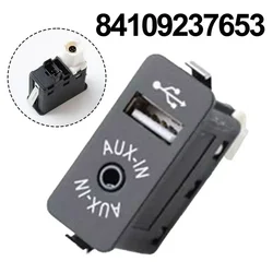 Black USB AUX In Socket Port Plug For BMW 1 3 5 Series E60 E61 E81 E87 E90 E91 USB AUX In Socket Port Plug