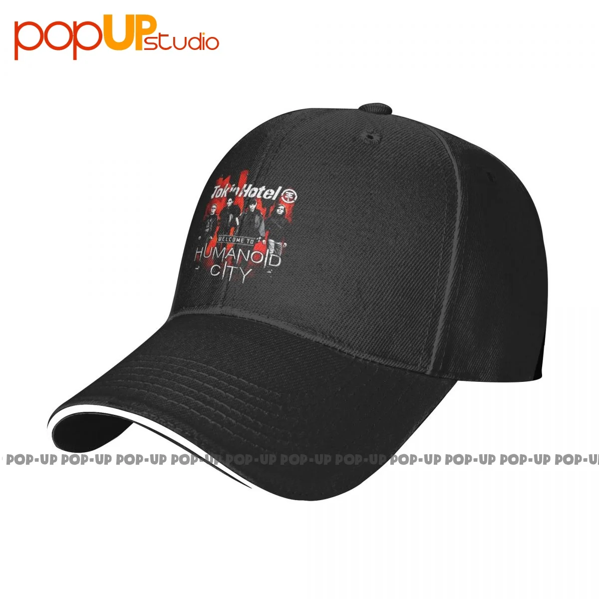 2010 Tokio Hotel Welcome To Humanoid City Tour Sandwich Cap Baseball Cap Trucker Hat Funny Premium Hot Selling