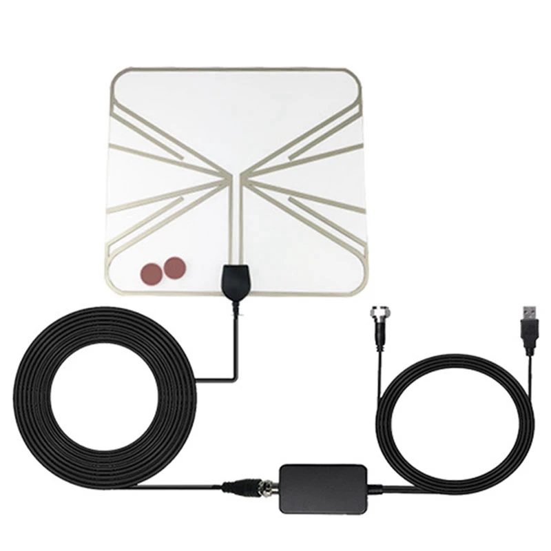 

Indoor HDTV Antenna Receiving ATSC Mini HD Digital TV Antenna 4K 1080P Digital Satellite Receiver VHF UHF DVB-T