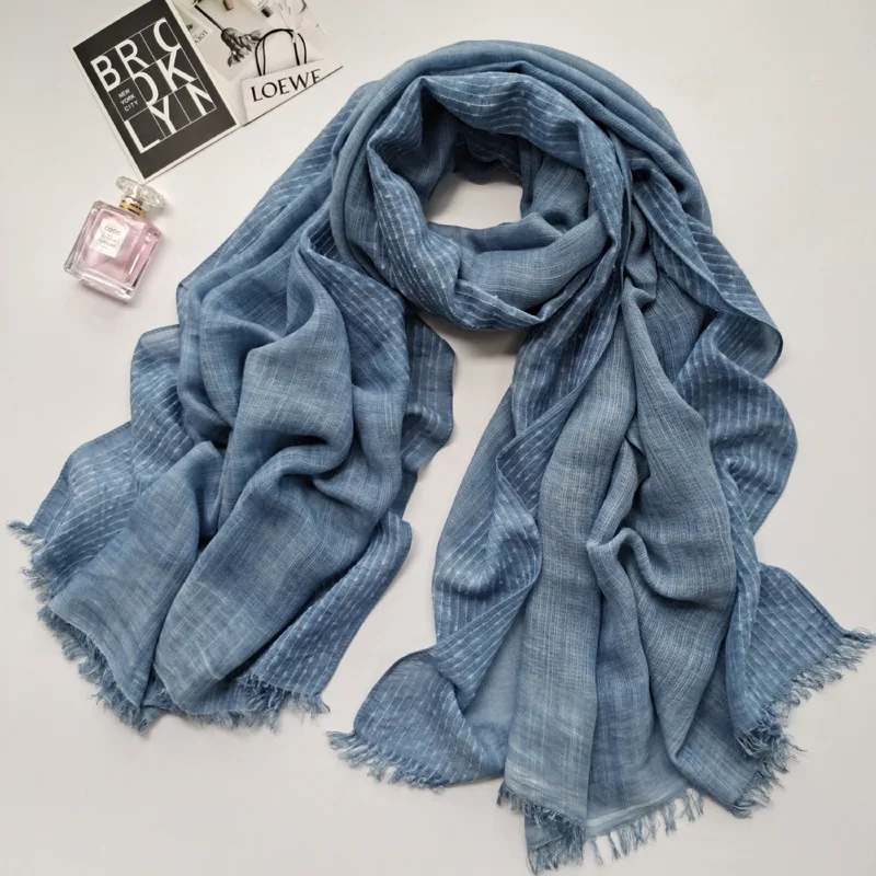 2021 Newest Women Ombre Tiedye Printed Scarf Cotton Scarf Shawls 12colors