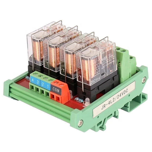 DC 5V 12V 24V 4 Channel Intelligent Control 2NO 2NC Electro-magnetic Valve PLC Amplifier Board Relay Modules