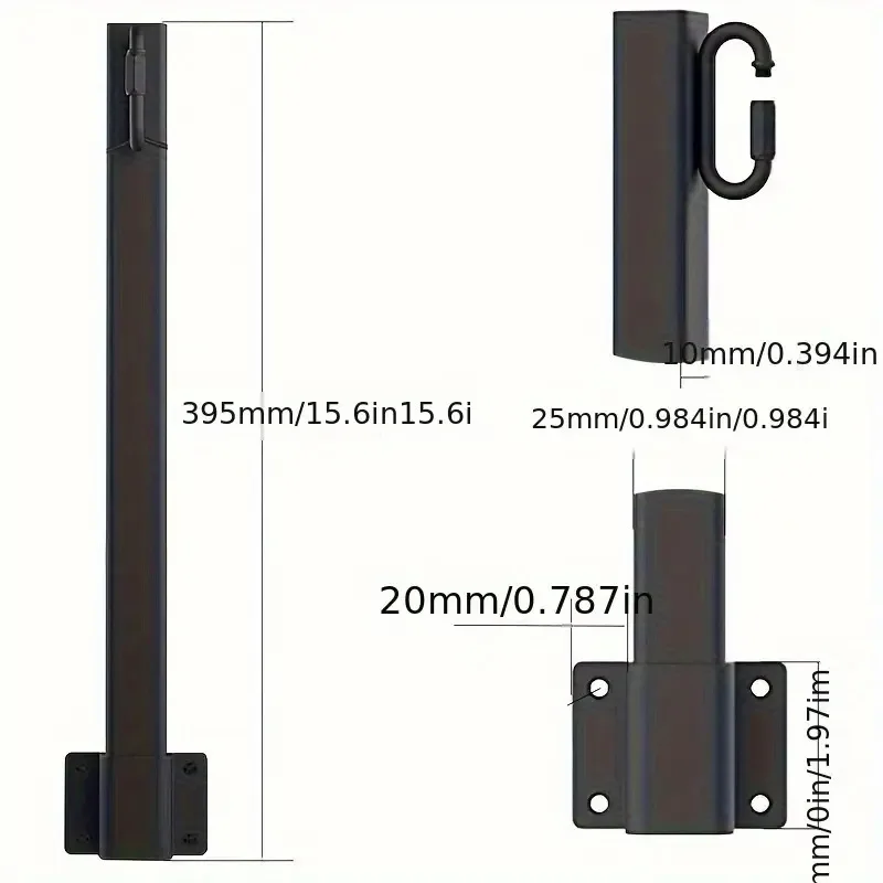 4Pcs Freestanding Outdoor String Light Support Poles Independent Lamp Stands For Backyard Garden