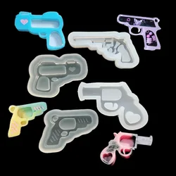 DIY Epoxy Resin Mold Shaker Mold Gun Jewelry Mold Jewelry Keychain Accessories