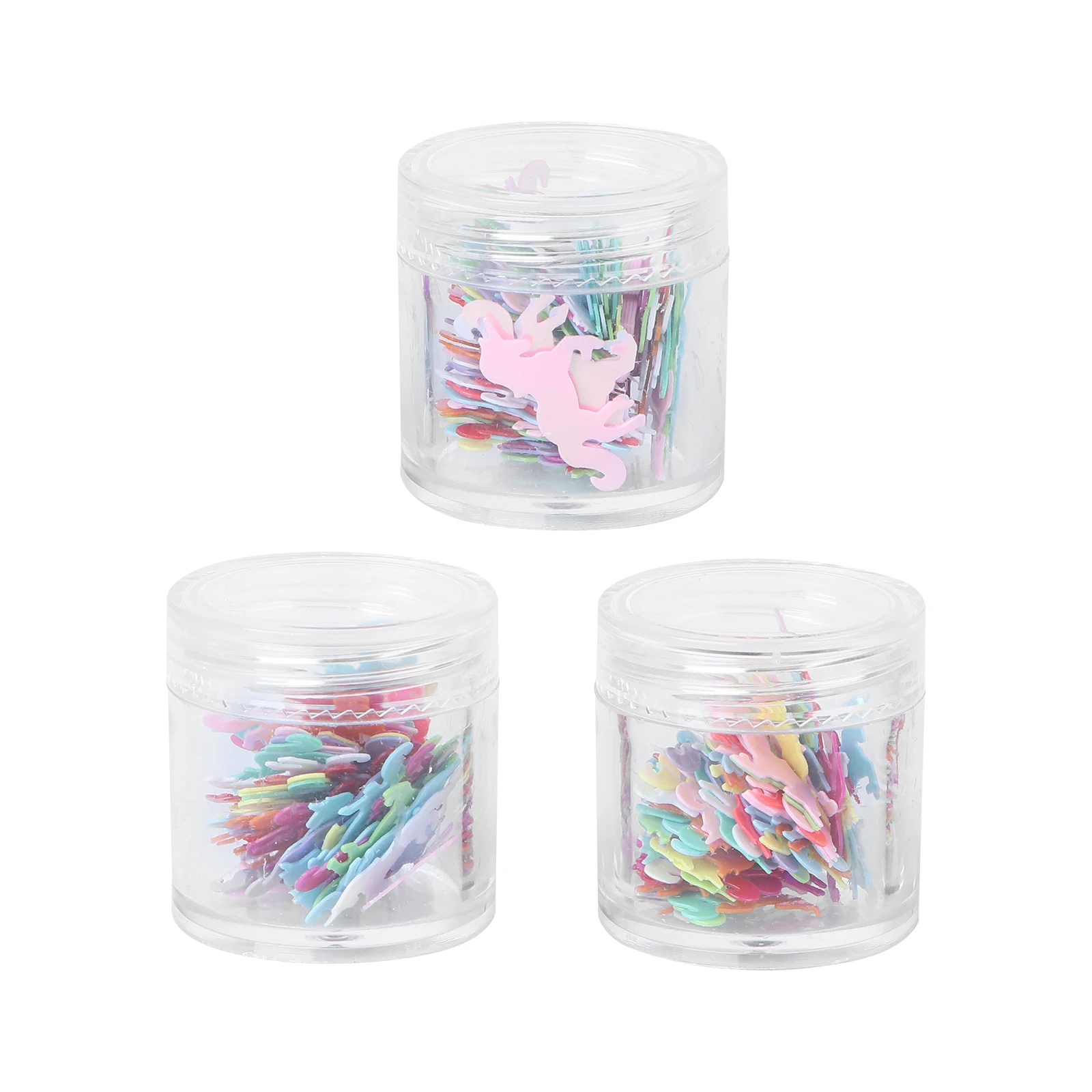 

3pcs Shiny PVC Sequins Craft Decorative Accessories for Jewelry Making Irregular Glitter Stuffers Handmade