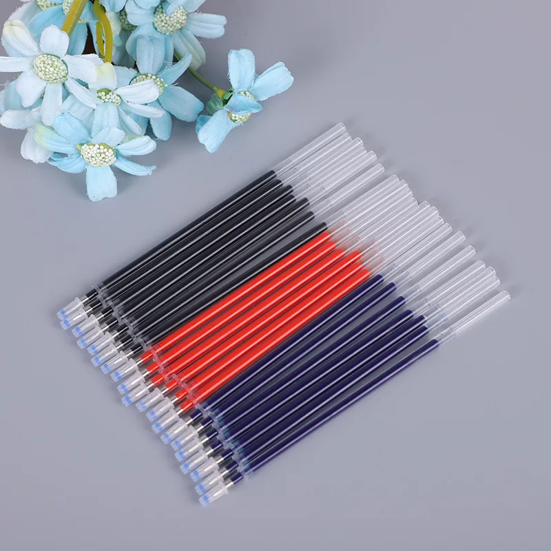 

20pcs 0.5mm Gel Pen Refill Red Blue Black Ink Two Nib Type Office School Stationery Writing Supplies