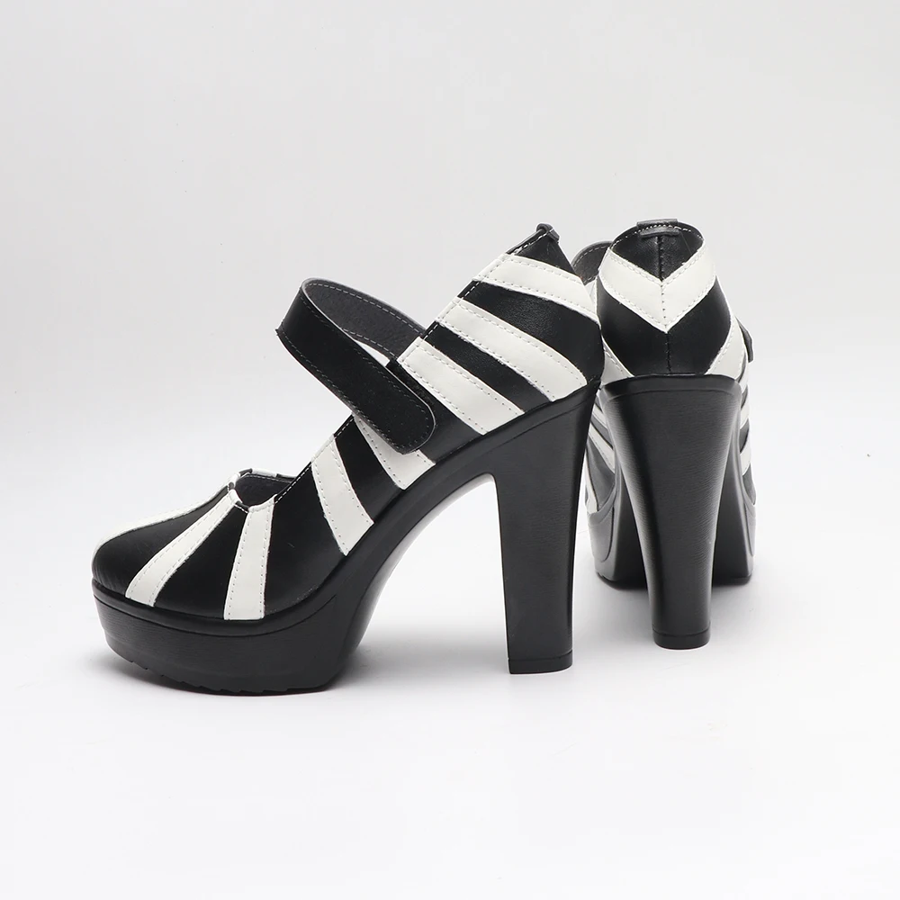 애니메이션 몬스터 하이 프랭키 스타인 코스프레 신발 역할 놀이 부츠 할로윈 카니발 파티 부츠 여성용