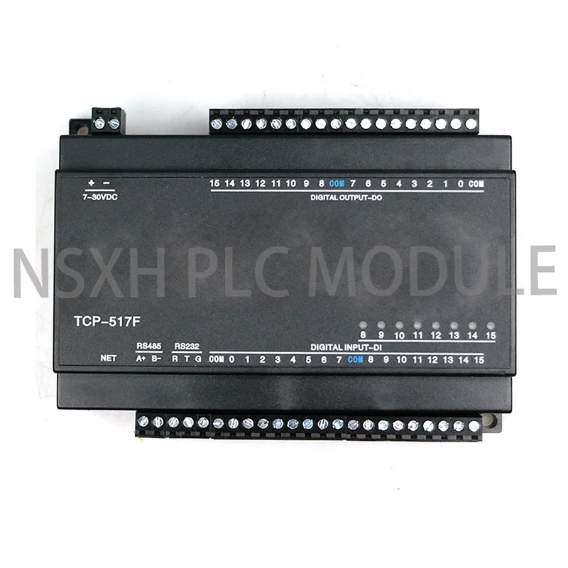 Upgrade 16DO transistor output switch isolation 16DI digital input Ethernet MODBUS communication with Indicator display