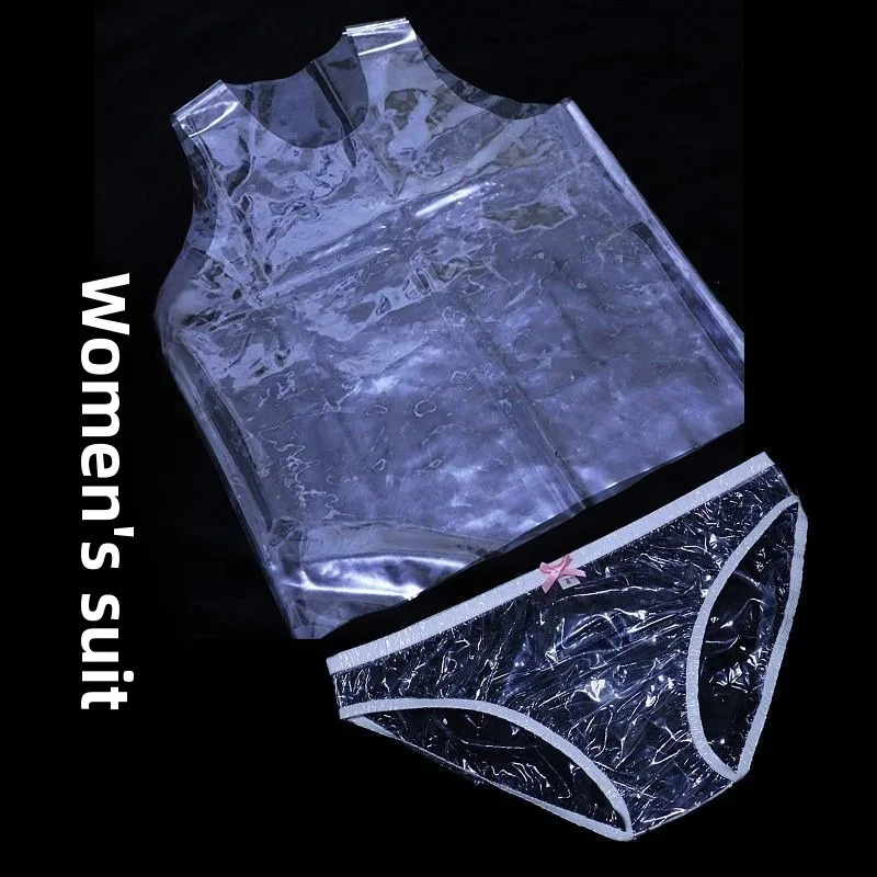 Body in PVC Trasparente Ultra Sottile Impermeabile Morbido al Tatto per Adulti Casual da Casa Notturno in Plastica