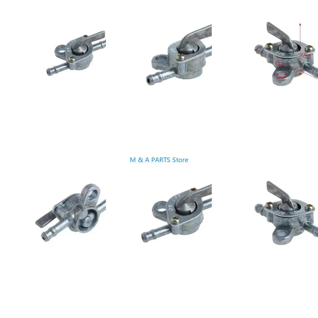 U1JF Motorcycle Gas for Valve Pump Switch Inline Motorcycle for Tank Tap On/Off Petcock Switch For Dirt Bike ATV Qu