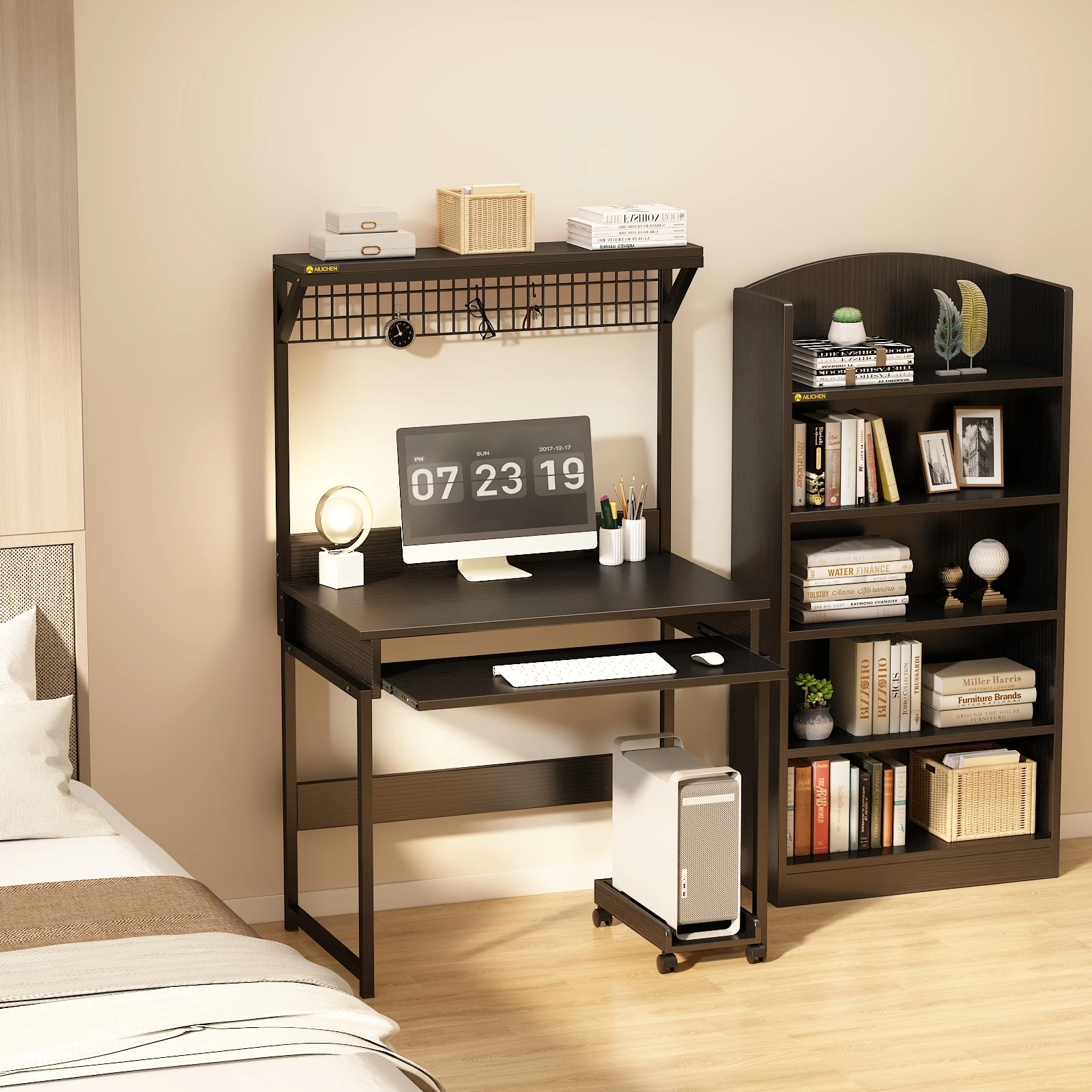 YQ JENMW Learning Table 15 Thick MBF Board New Style Computer Table with Shelf