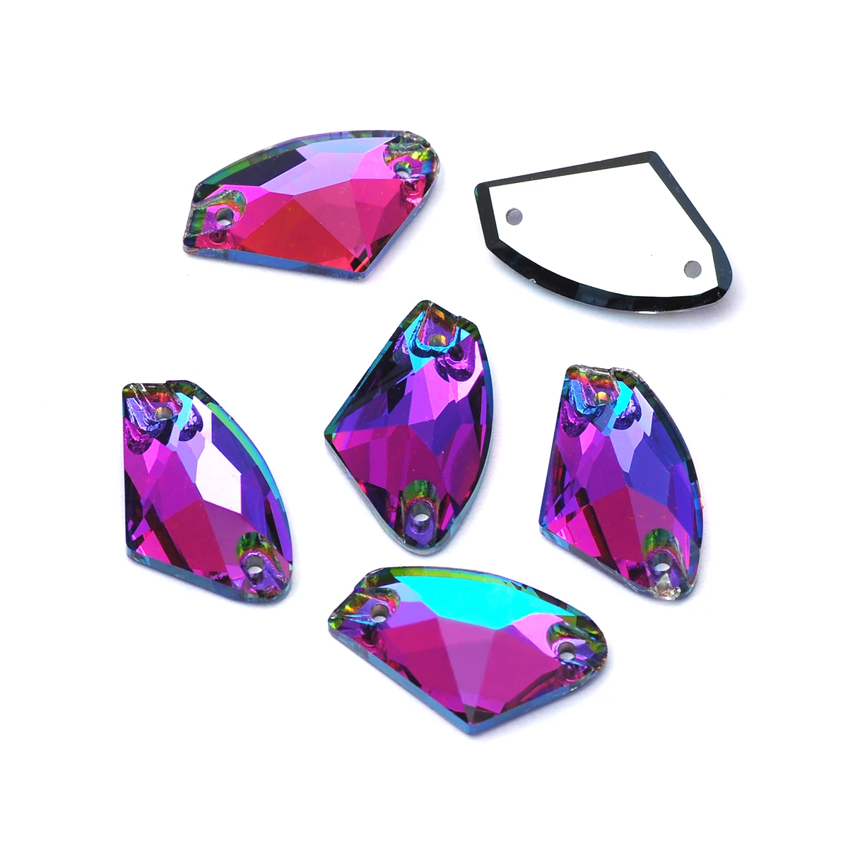 Pubrilex Vitrail Medium Flatback Strasssteine in verschiedenen Formen, Kristall-Strass für Kleider, Anzüge, Kleidungsdekoration und Hochzeiten. – Detail 7