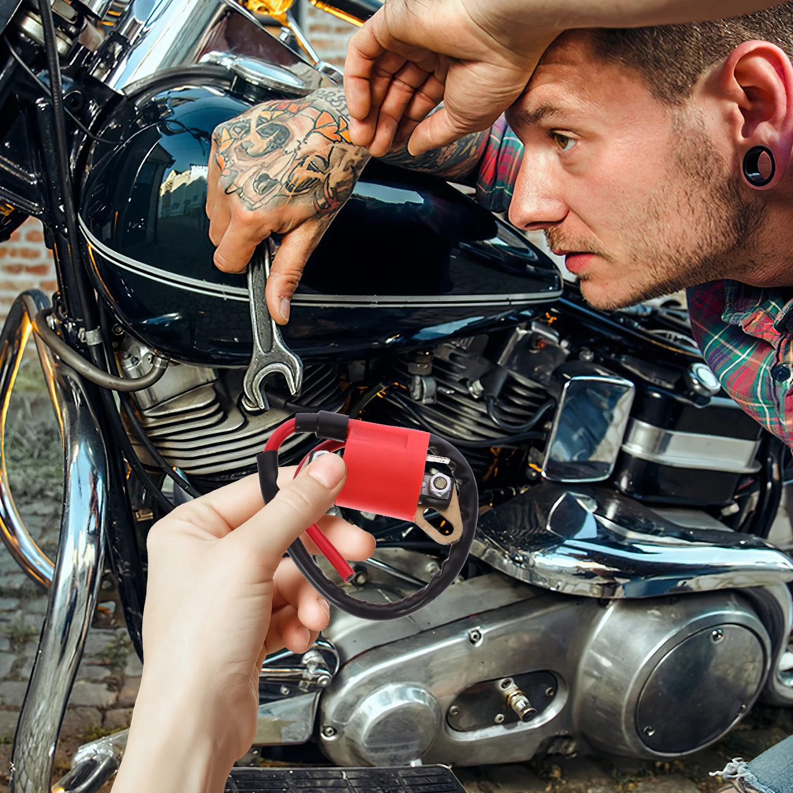 

Ignition Coil Module For Motorcycle Atv High Performance Engine Upgrade Replacement Part Compatible With Multiple Models