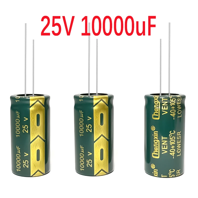 

(10PCS)25V10000UF 18x35mm High-Frequency Low-Resistance Electrolytic Capacitor 10000UF 25V