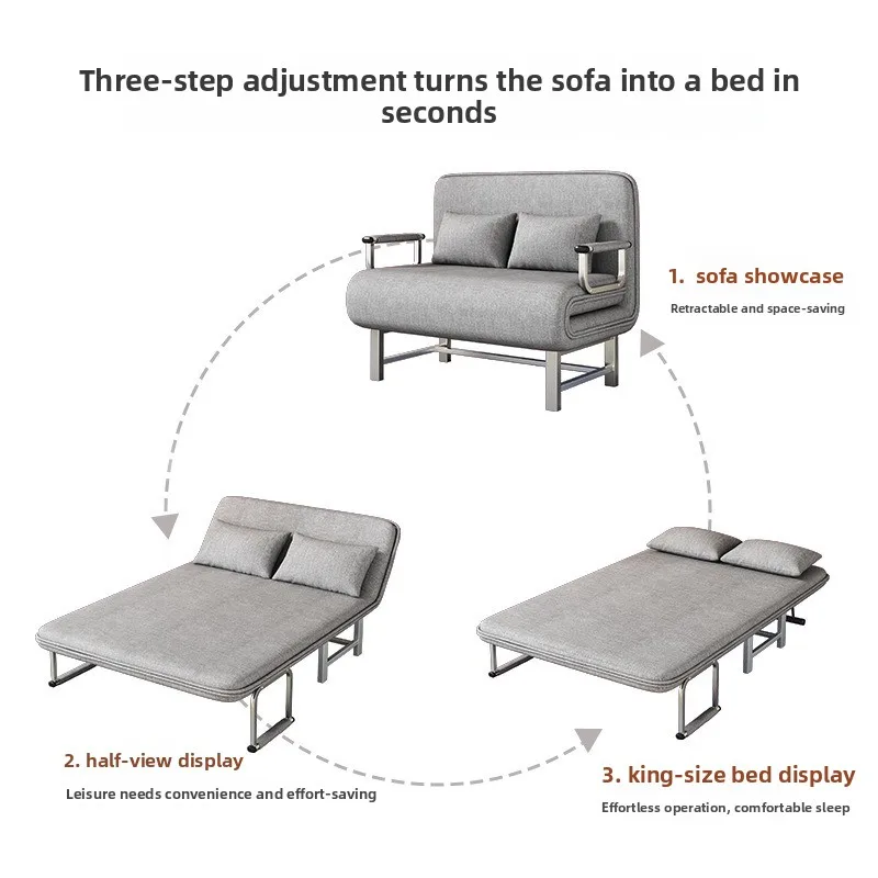 Manufacturer wholesale folding sofa bed dual-purpose office simple bed household living room multi-functional lunch