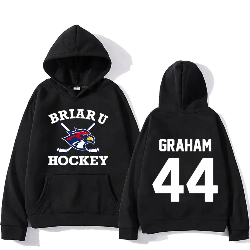 Briar U Hockey Graham 44 Hoodie Off Campus Book Merch Two-sided Print Pullover Unisex Men Women Streetwear Autumn Sweatshirt
