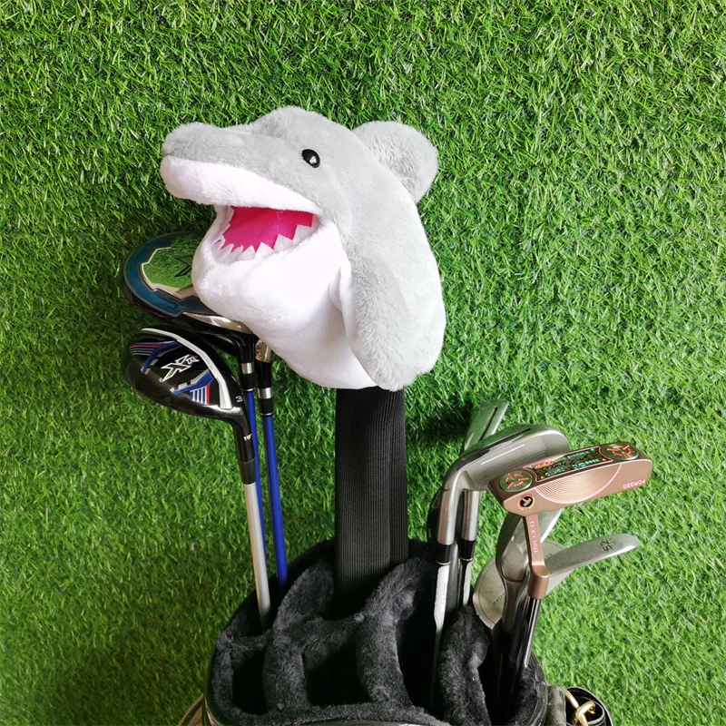 Plush Golf Shark Driver Headcover 460cc Wood Head Cover Drop Shipping